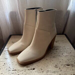 NWOT Rag & Bone Axel Leather White Heeled Boots Size 41